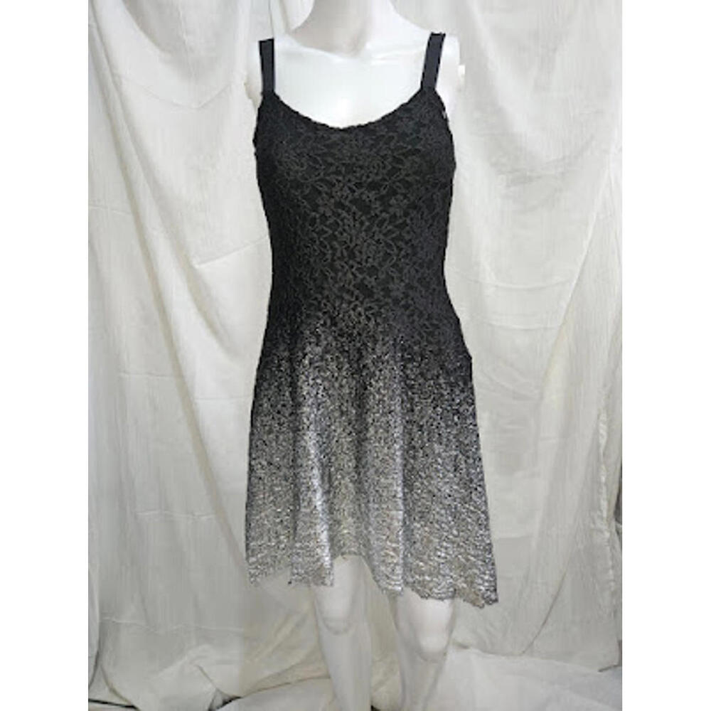 Free People size small Black to Silver Foiled Ombre-Taylor Swift wore in France